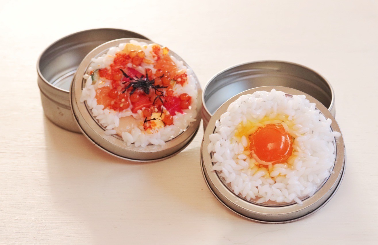 卵かけご飯とちらし寿司のマグネット